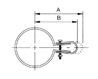 AIS 70&nbsp;SINGLE PIPE CLIP BRACKET